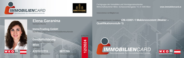 Immobiliencard Garanina